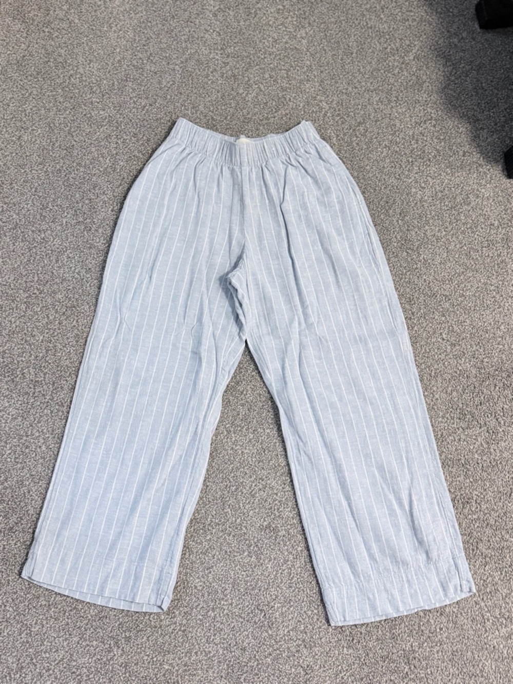 Abercrombie & Fitch Light Blue Pinstripe Pants